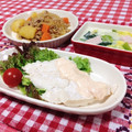 にゃにゃ☆☆☆'s cooksnap of when they made 究極の柔らかさ♡茹で鶏～2種のソースで♡.