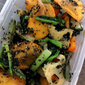 chimari's cooksnap of when they made 柿が素敵なおかずに！柿と蓮根の胡麻和え.