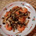 ＶＩＶＡバナナ's cooksnap of when they made ヘルシーおつまみ　海老と茸の柚子胡椒炒め.