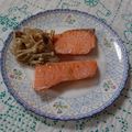 イチゴ、イチゴ。's cooksnap of when they made 鮭＆しめじ＆玉ねぎのガーリック炒め.