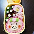 ♡ちぃﾀﾝまま♡'s cooksnap of when they made 話題入はなかっぱ＊ももかっぱ簡単キャラ弁.