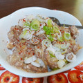 クックQK32ZY☆'s cooksnap of when they made 簡単☆ひき肉とキャベツの甘辛卵とじ丼.