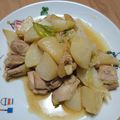 ogyu8786's cooksnap of when they made ヘルシー！柚子胡椒のさっぱり鶏カブ炒め.