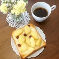 T0moco's cooksnap of when they made りんごトースト.