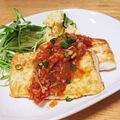 ちくえだ's cooksnap of when they made 豆腐ステーキ☆トマトと玉ねぎのソース.