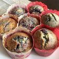 mi_ちゃん's cooksnap of when they made ＊紫イモのマーブルマフィン＊.