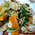 ｉｎｏｍａｒｉ's cooksnap of when they made 【炒めサラダ】豚と水菜deオイスター炒め.