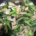 ハニ〜's cooksnap of when they made 小松菜大量消費！大根と豚肉との味噌炒め.