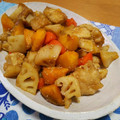 うに子's cooksnap of when they made ☆簡単！鶏胸肉と根菜の甘酢炒め☆.