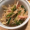 ほのぼのいっこ's cooksnap of when they made 簡単❗美味しい❗キュウリとモヤシのナムル.