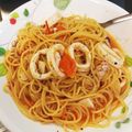 Nao84's cooksnap of when they made いかとフレッシュトマトのパスタ.