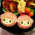 さくさくmomo's cooksnap of when they made キャラ弁☆真ん丸おにぎりのマイメロちゃん.