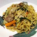 にゃん♪にゃん♪'s cooksnap of when they made 豚玉ピーマンのだし醤油ナンプラー焼きそば.