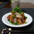 ダイナマイト漆黒's cooksnap of when they made 鰹のたたきキムチ和え.