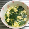 もぐ・ω・くま's cooksnap of when they made 簡単＊わかめと卵のスープ＊.