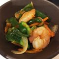 ikekioa's cooksnap of when they made えびとアスパラのケチャップ炒め✨.