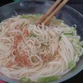 Munyako's cooksnap of when they made 手抜きデス☆レンジｄｅにゅうめん.