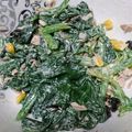 ♡キイロイトリ♡'s cooksnap of when they made ほうれんそうとシーチキンのノリ♪マヨ和え.
