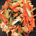 向日葵ひまわり's cooksnap of when they made 小松菜と人参の卵炒め.