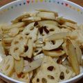チワワナッツ's cooksnap of when they made 新ごぼうとレンコンのペペロンチーノ風炒め.