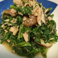 柊さくら's cooksnap of when they made 春菊と椎茸のツナ炒め.
