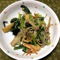 kikyomama's cooksnap of when they made 小松菜と油揚げの中華炒め＊.