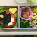 クック6QTZD9☆'s cooksnap of when they made パトレンジャー♡パトレン１号♡キャラ弁.