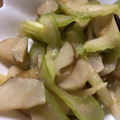 fukuphone's cooksnap of when they made セロリとキクイモの塩麹炒め.