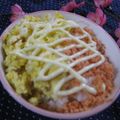 miyuki12's cooksnap of when they made 鮭マヨたま丼～.