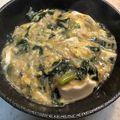 さらあお's cooksnap of when they made 春菊・えのき・卵のあん掛け豆腐.