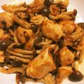 ＊にょにょん＊'s cooksnap of when they made 鶏としめじのピリ辛豆板醤炒め.