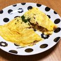 ぽめchan's cooksnap of when they made 挽き肉が余ったら…絶品！！納豆オムレツ♡.