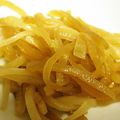 由芽15's cooksnap of when they made 節約☆大根の皮で常備菜.
