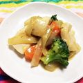 らて♪'s cooksnap of when they made ごろごろ野菜と鶏胸肉の味噌照り焼き炒め.