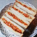 えつエツ's cooksnap of when they made にんじん嫌いも喜ぶ♪にんじんサラダサンド.