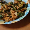 ゆりのあね's cooksnap of when they made 小松菜の油揚げ入りキムチ炒め　(•ө•).