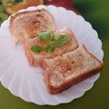 ♡sayulily♡'s cooksnap of when they made □■セサミハニートースト■□.