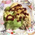 さっちゃーーーん's cooksnap of when they made 朝食に♪＊椎茸と玉ねぎのオムレツ＊.