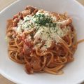 あいあい0312's cooksnap of when they made 濃厚☆ベーコンと茄子のアマトリチャーナ.