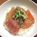 つね竹城's cooksnap of when they made 【使いきり】余ったお刺身で『づけ丼』.