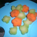 3mamakuma's cooksnap of when they made キャラ弁用？　野菜ストック♪.