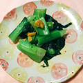 yesmama's cooksnap of when they made ターサイと干しえびのうま塩炒め.