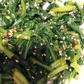 ⁂RiE⁂'s cooksnap of when they made 簡単！わさび菜のお浸し(和え物)♡.