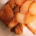 marron777's cooksnap of when they made 汁がウマイぞぉ！ホタテのミミ&大根♪煮物.