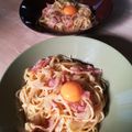 Marimo232's cooksnap of when they made 生クリーム・牛乳なし！本格カルボナーラ.