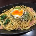Ayami0811's cooksnap of when they made ほうれん草とベーコンの和風パスタ.