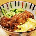 ニコニコシフォン's cooksnap of when they made コストコのサンマの蒲焼きで三色ご飯.
