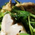 ふぁんたにゃん's cooksnap of when they made 肉入り☆三つ葉のピリ辛ごまポン和え.