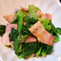ゆまつは's cooksnap of when they made ベーコンと小松菜のクミン炒め.