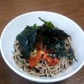 麻's cooksnap of when they made 韓国風？おつまみお蕎麦.